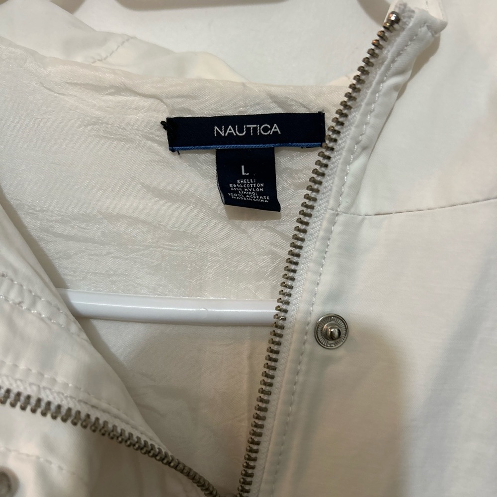 Nautica White Rain Jacket ( L-9/10)